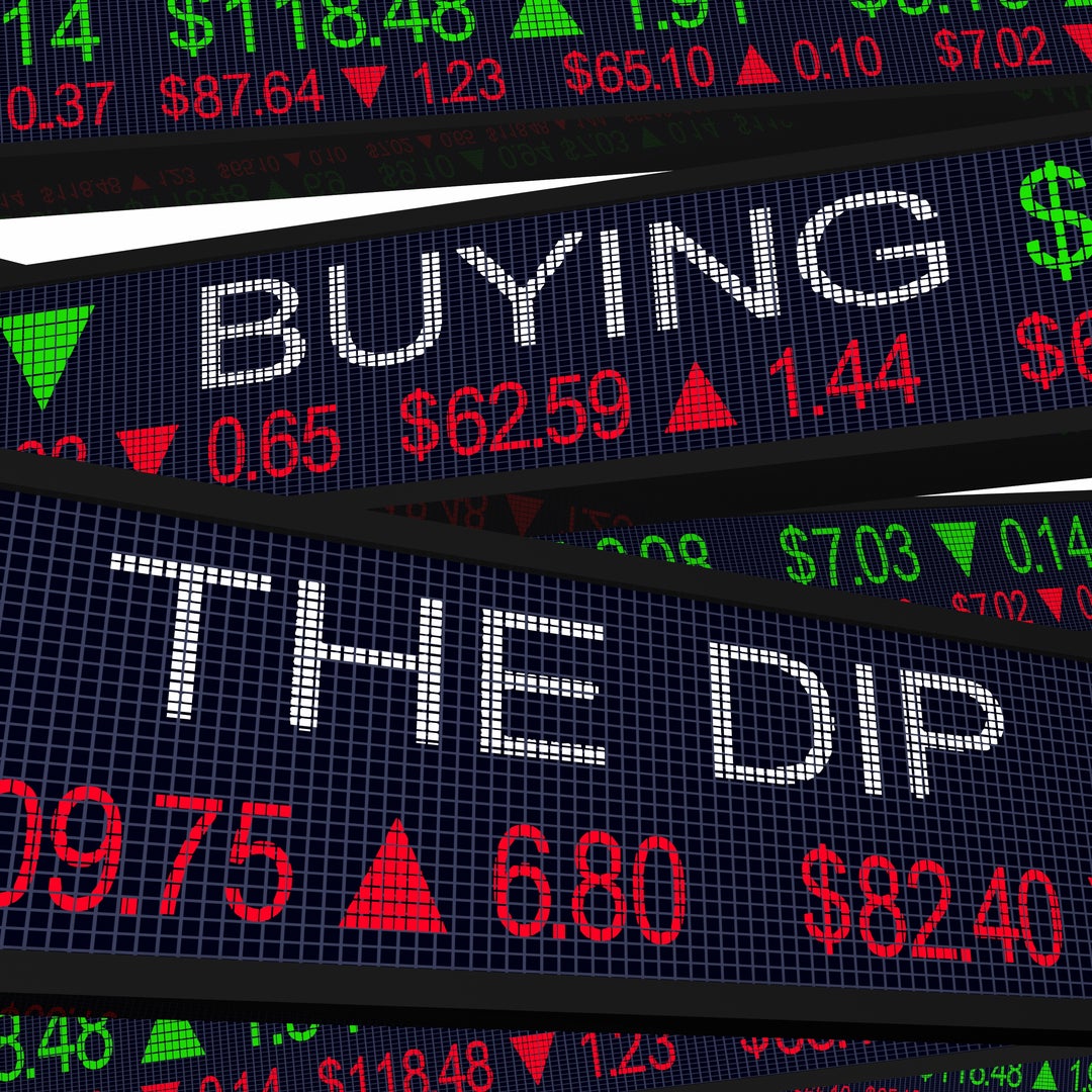 Image of Investors looking to buy the dip focus on buying a stock when its price drops. Here’s how this investing strategy works.