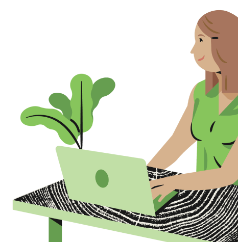 Woman working at desk