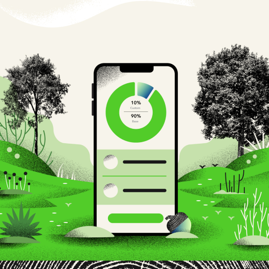 Image of We’re excited to announce the launch of Custom Portfolios, our new feature that lets add individual securities to your already diversified portfolio.