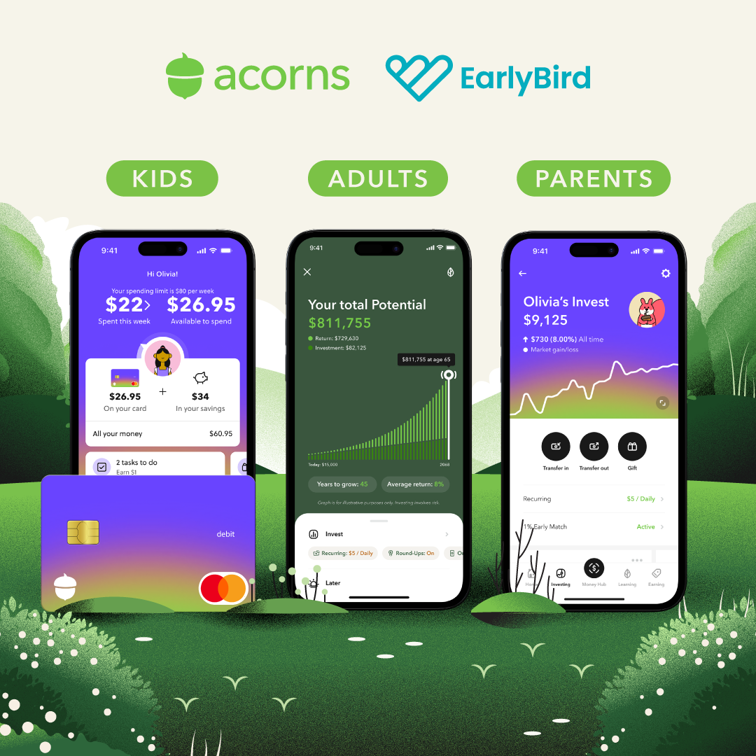 Image of With EarlyBird acquisition, Acorns continues pioneering industry with financial wellness for everyday families