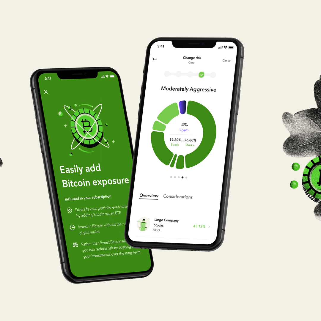 Image of Investing in a Bitcoin exchange traded fund, or ETF, means that you are not investing in individual Bitcoin. Learn more here. 