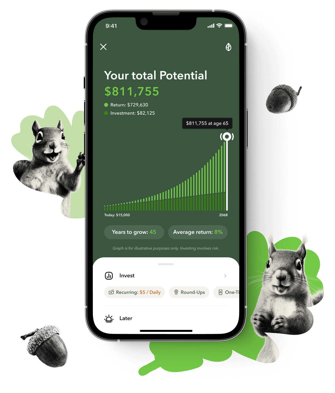 Squirrel holding gas pump