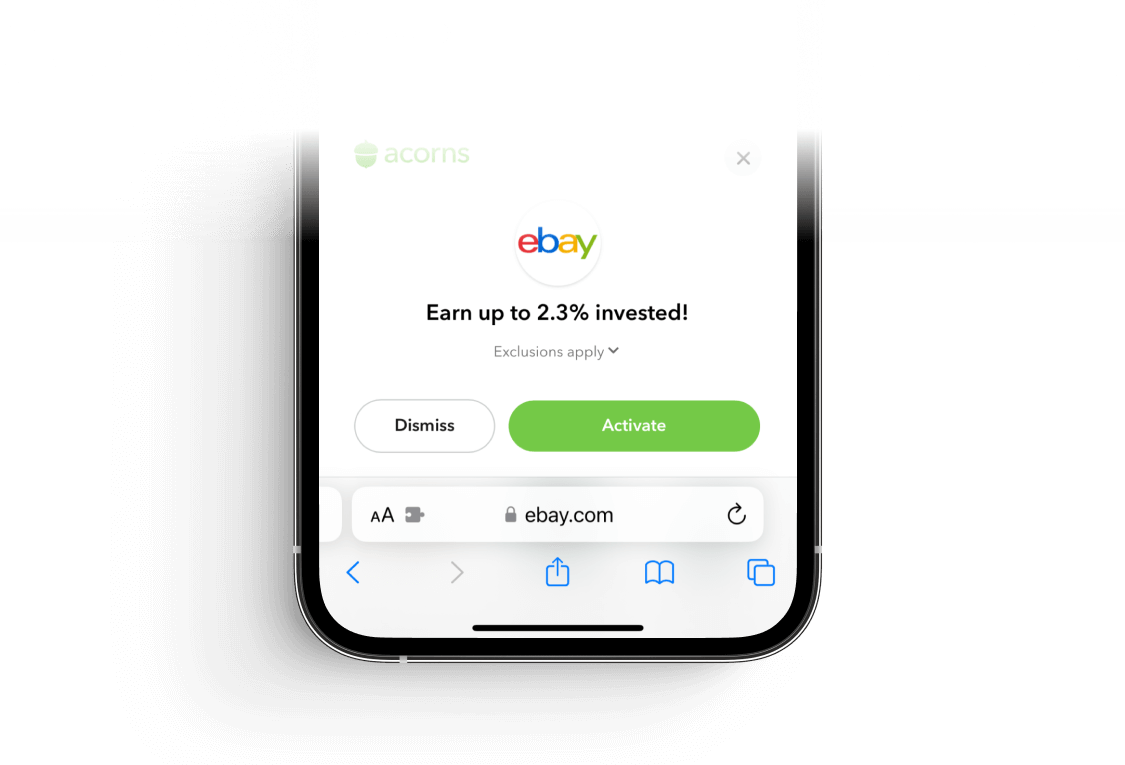 Now, just shop as you normally would. If you’re on a website with an Earn offer, you’ll see an option to activate it!